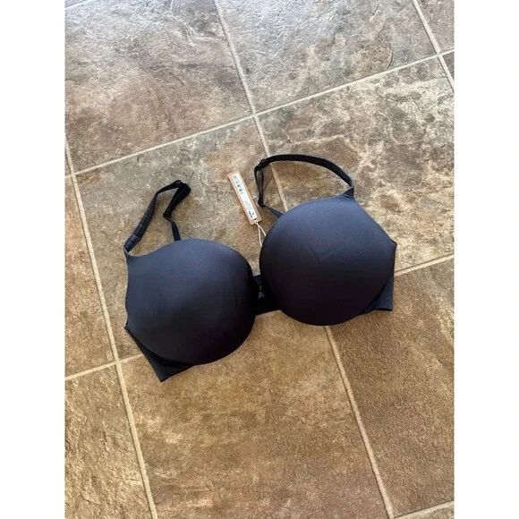Skims Ultimate Collection Push-up Plunge Bra Onyx Size 38DD - Picture 2 of 7